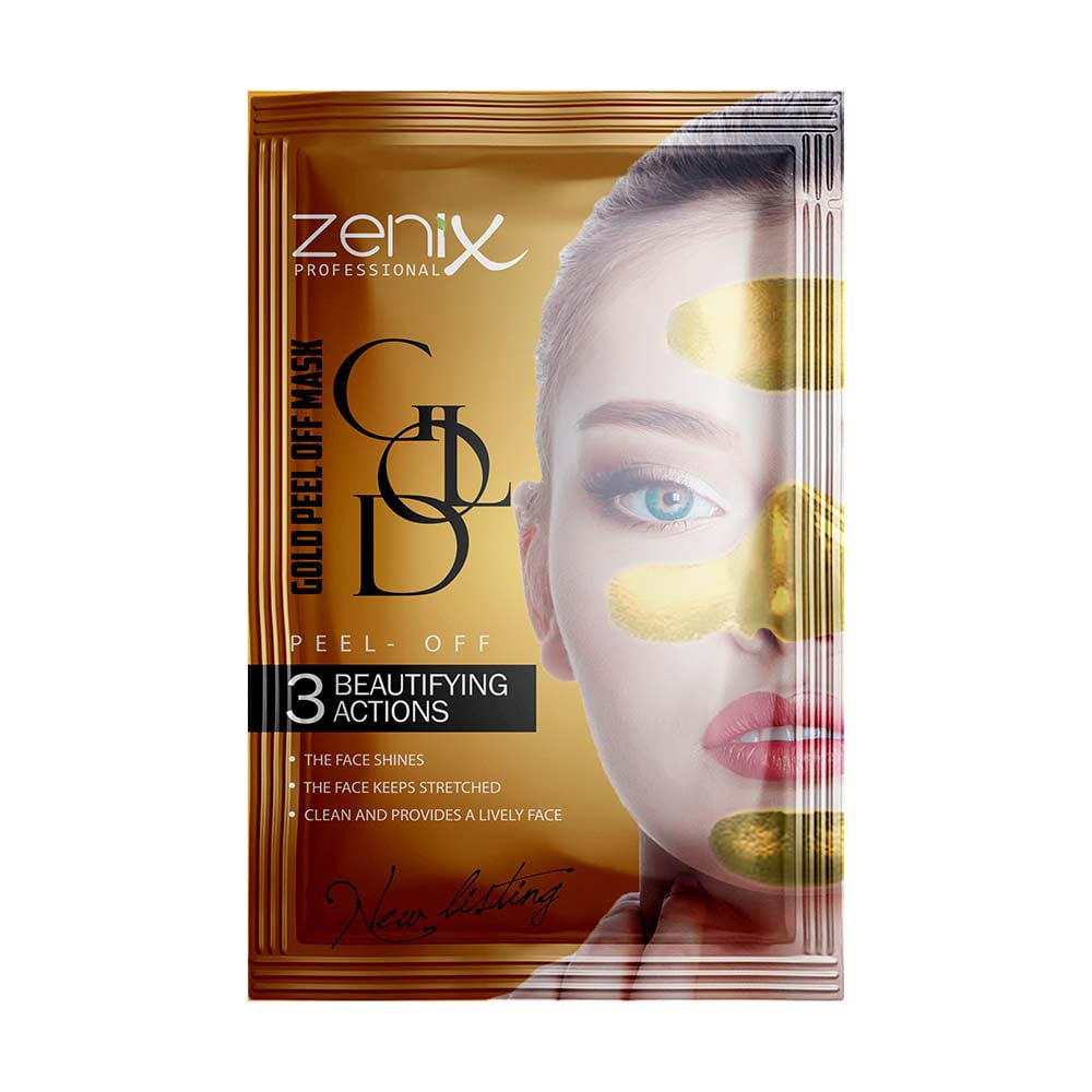 Маска-плівка для обличчя Zenix Professional Peel Off Mask Gold Золота, 15 г